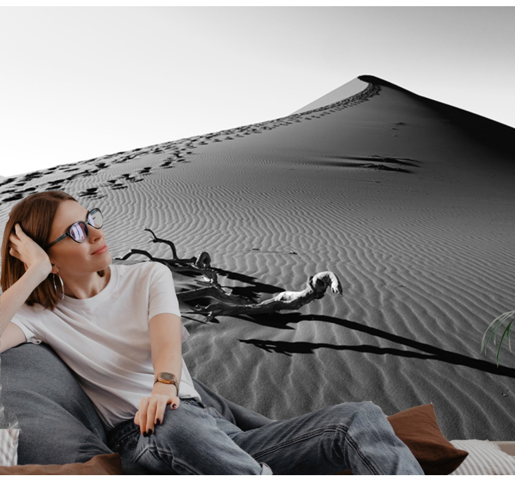 çölde ayak sesleri duvar resmi - TenStickers