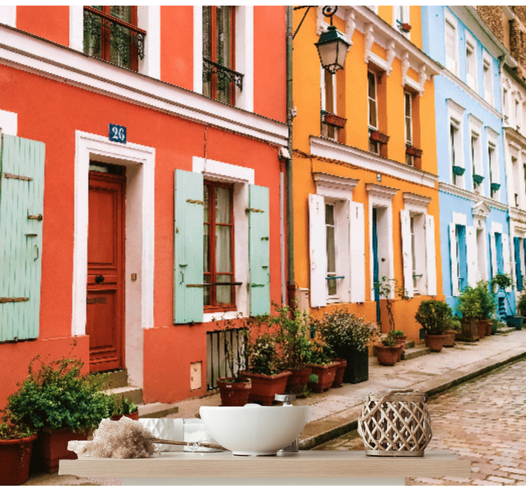 Crémieux ünlü sokak koridoru duvar resmi - TenStickers