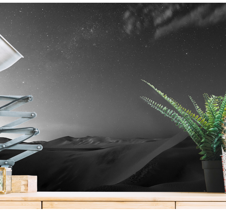 Dağ duvar resim Çöl dunes gece - TenStickers