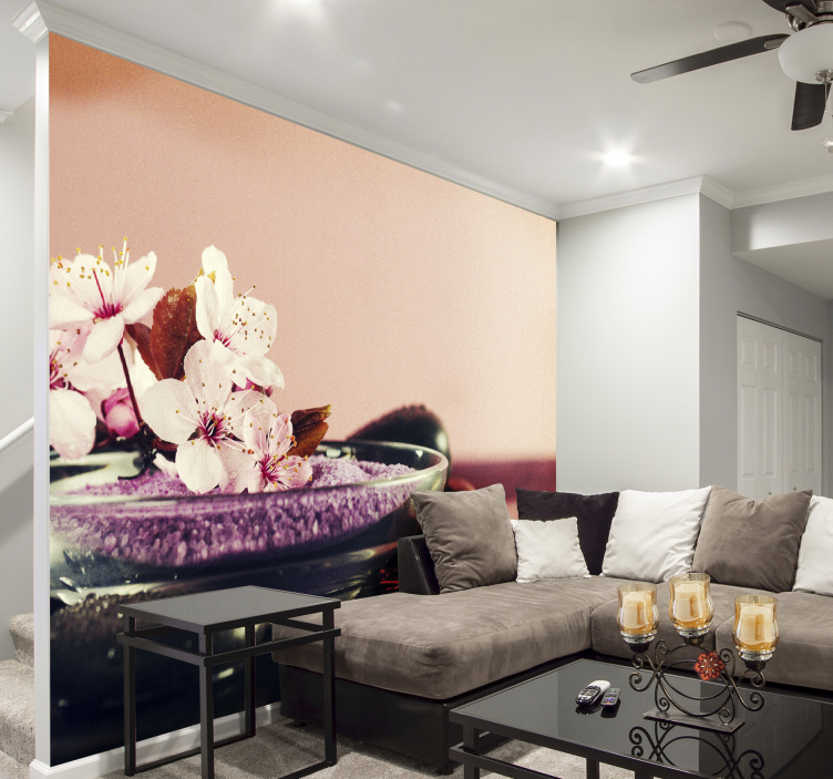 Demet orkide çiçek duvar resmi - TenStickers