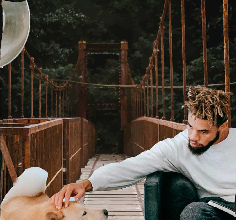 Doğa duvar resim köprüler doğada - TenStickers