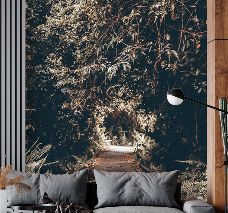 Doğa duvar resim orman patika yolu - TenStickers