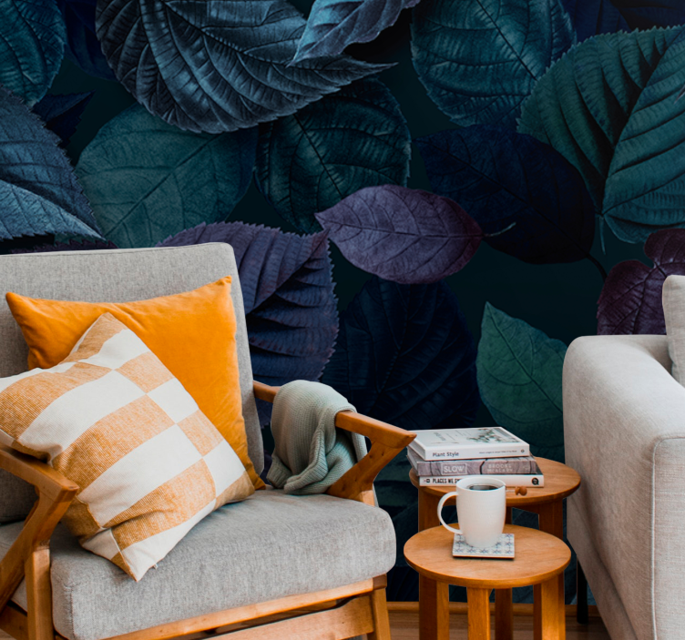 Doğa duvar resim - yumuşak yaprak desenleri - TenStickers