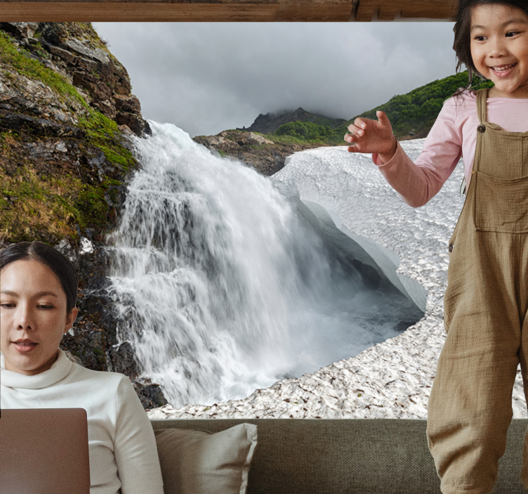 Doğa duvar resmi Şelale manzarası - TenStickers