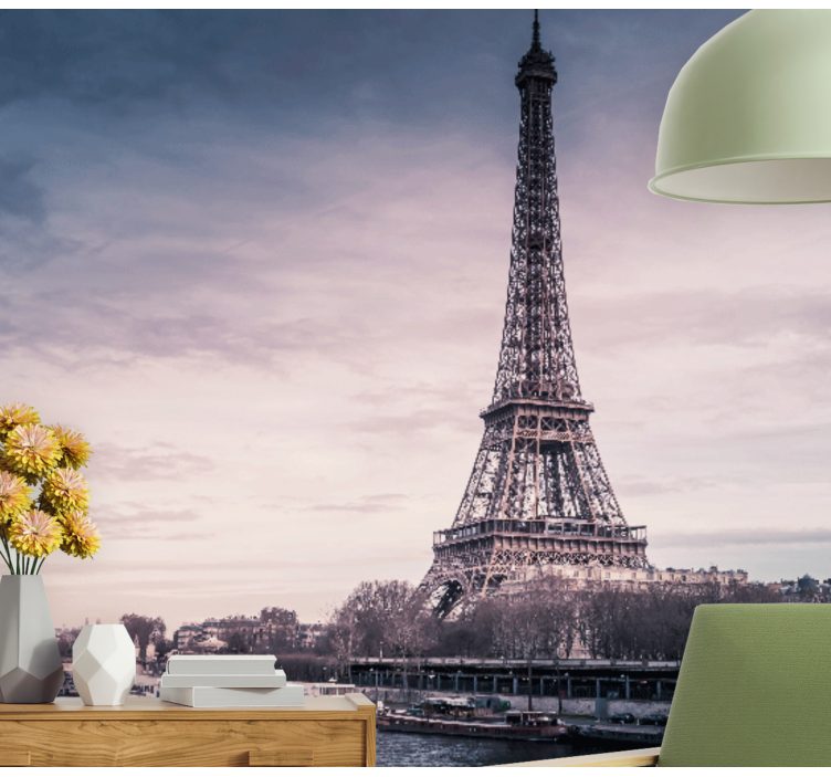 Eyfel kulesi tasarım paris duvar kağıdı - TenStickers