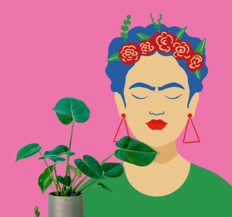 Frida kahlo pop art tasarım kentsel sanat duvar kağıdı - TenStickers
