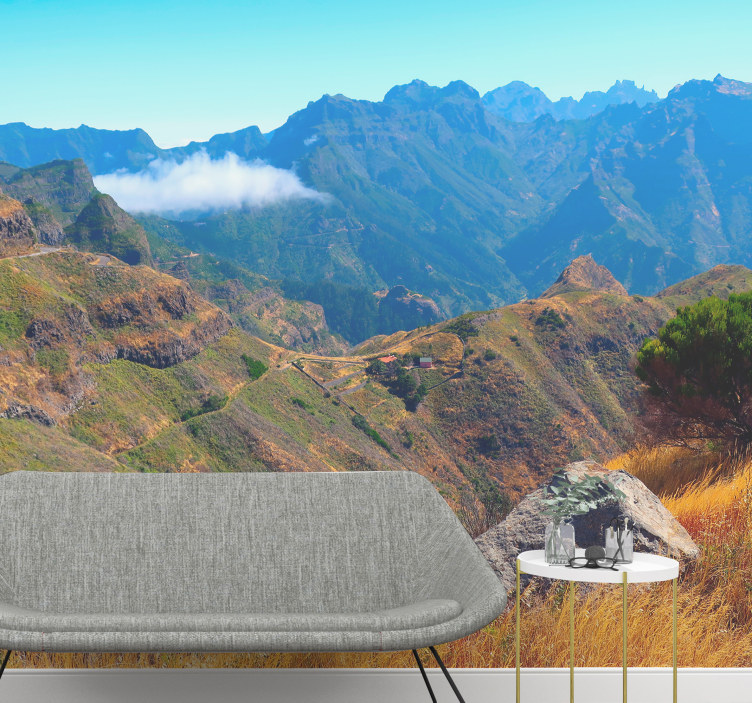 Görkemli manzara dağ duvar resim - TenStickers