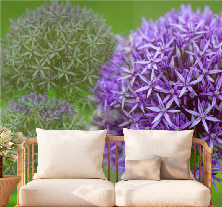 Haşhaş duvar resim - mor Çiçek düzeni - TenStickers