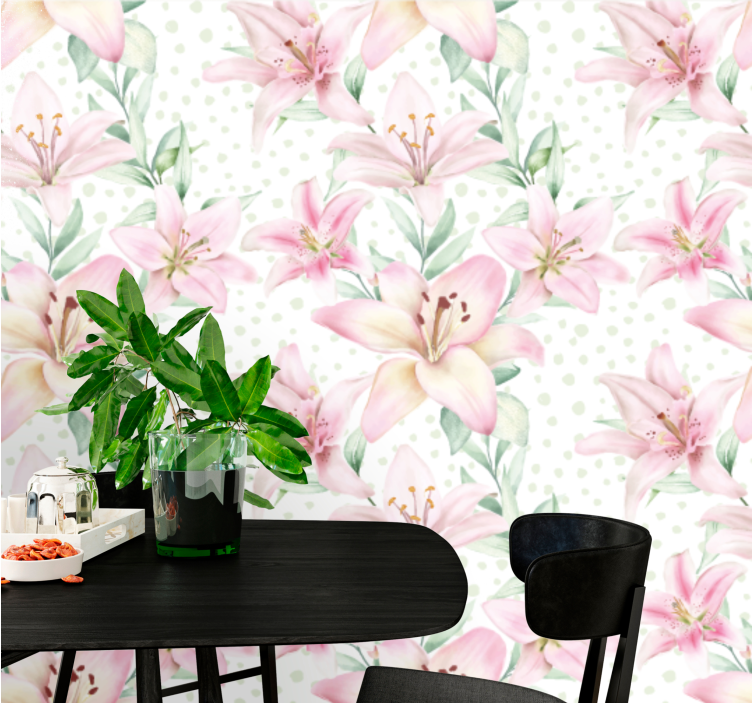 Haşhaş duvar resim - narince zambak Çiçeği - TenStickers