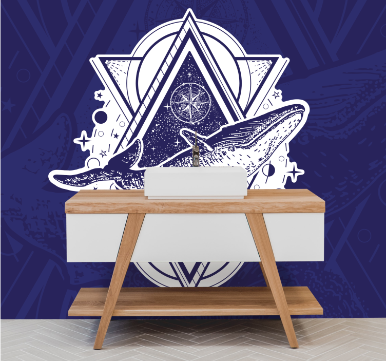 Hayvan duvar resim - görkemli balina tasarımı - TenStickers