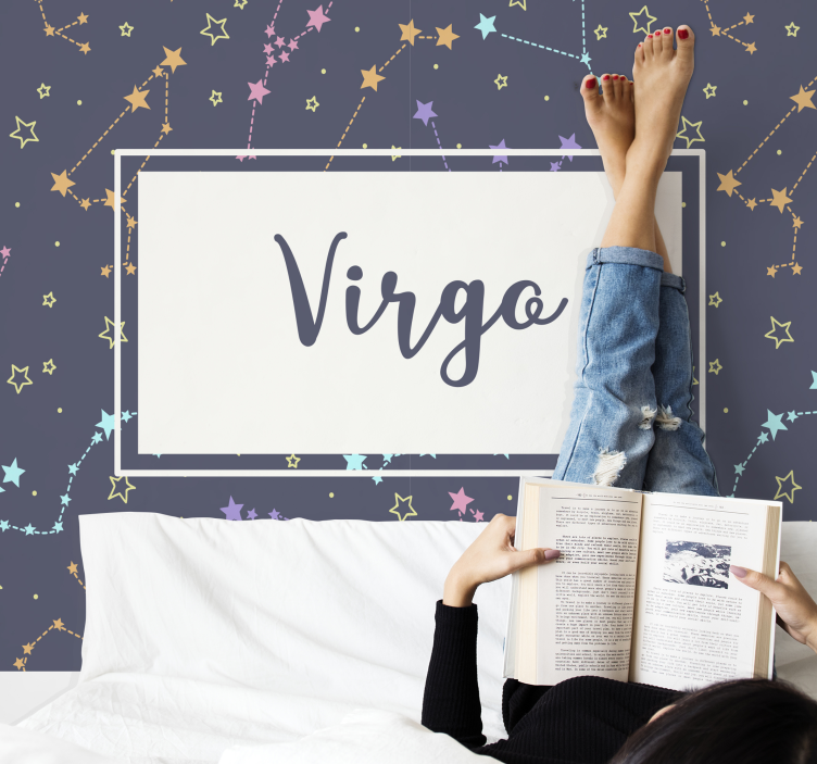 İfade duvar resmi virgo celestial pattern - TenStickers