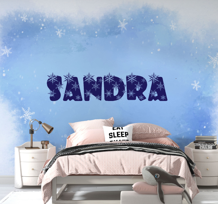 Isimleri ile dondurulmuş tema özel duvar resmi - TenStickers