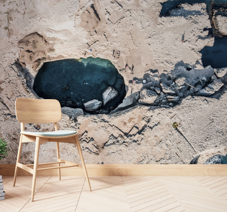 Italya'da doğal yüzme havuzu duvar kağıdı - TenStickers