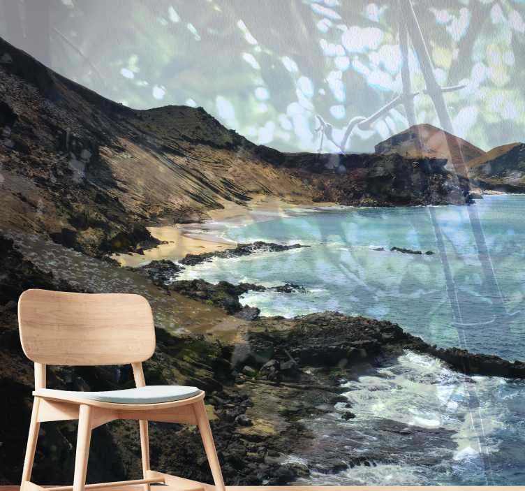 Kıyı taş oluşumu manzara duvar resim - TenStickers