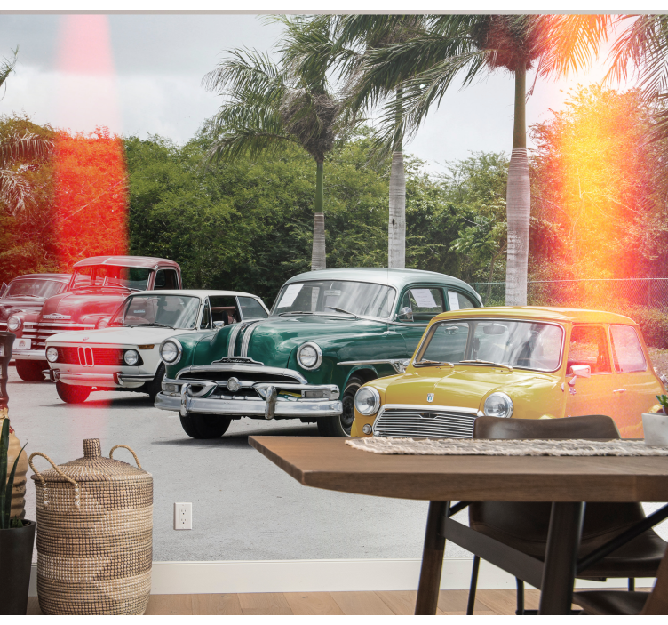 Klasik araba duvar resmi koleksiyonu - TenStickers