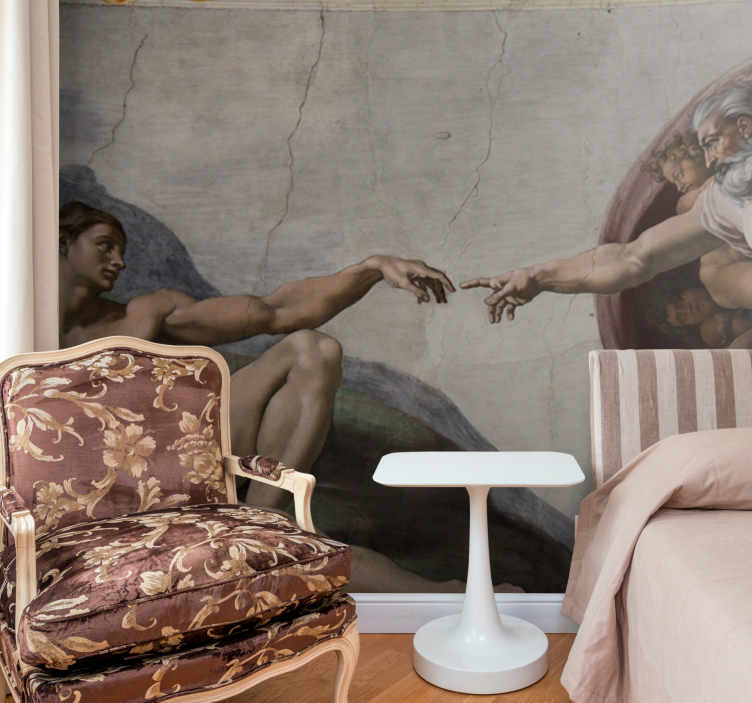 Klasik sanat duvar resmi yaratılış sahnesi - TenStickers