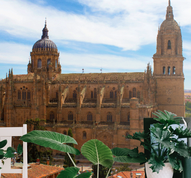 Madrid duvar reslim tarihi katedral manzarası - TenStickers