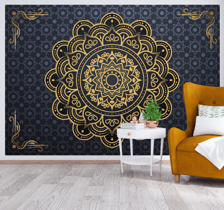 Mandala duvar resim - sofistike mandala sanatı - TenStickers