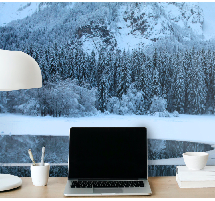 Manzara duvar resim - huzurlu kış manzarası - TenStickers