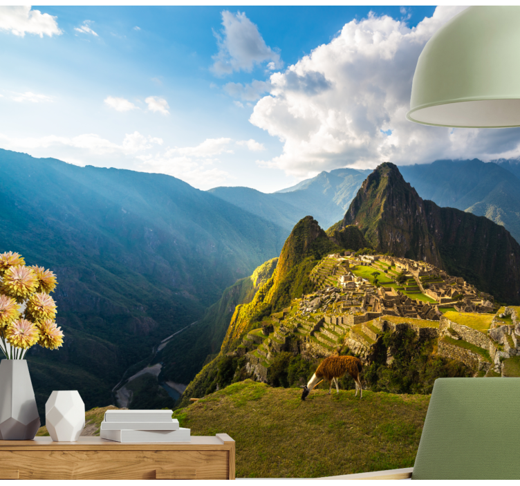 Manzara duvar resim machu picchu panorama - TenStickers
