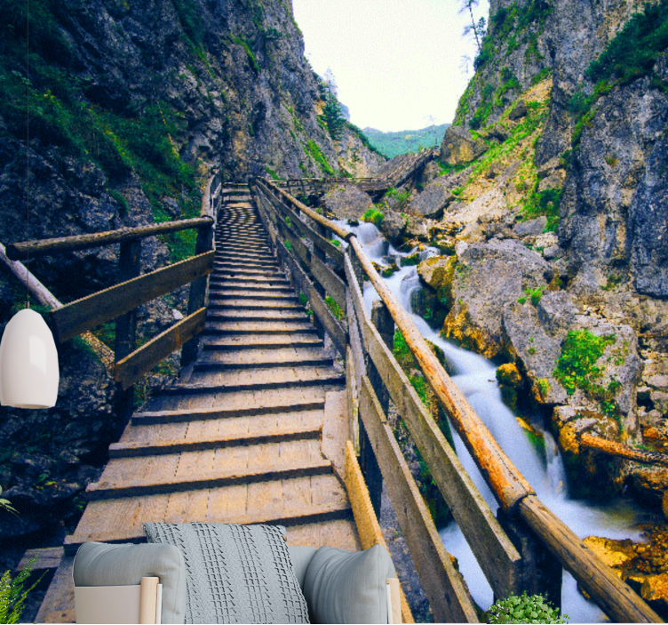 Manzara duvar resim - manzaralı dağ yolu - TenStickers