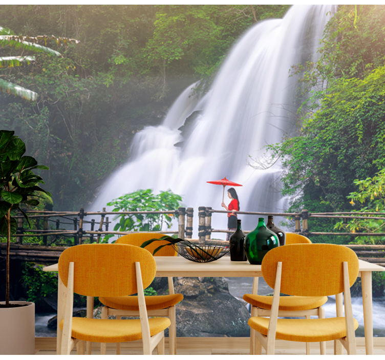 Manzara duvar resim - sakin Şelale manzarası - TenStickers