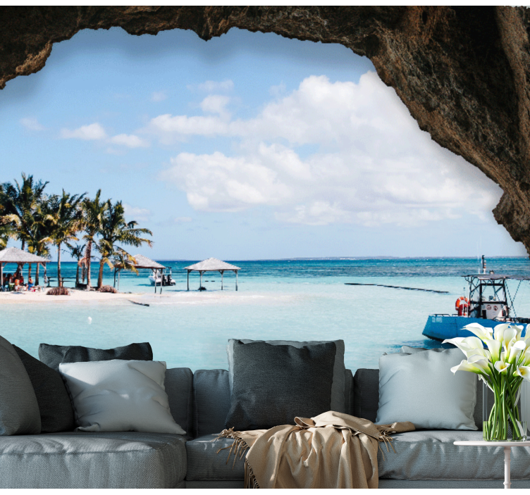 Manzara duvar resim tropikal deniz manzarası - TenStickers