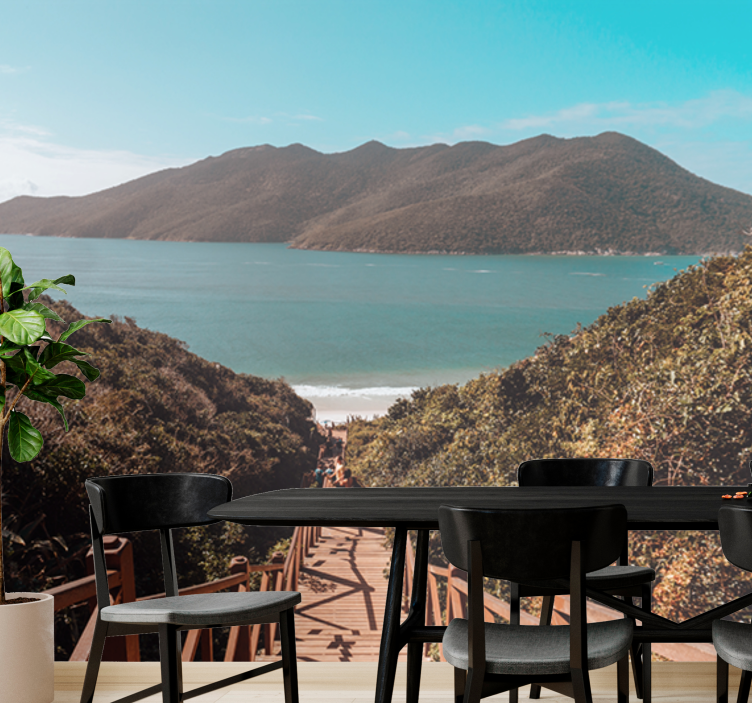 Manzara duvar resmi - sakin okyanus yolu - TenStickers