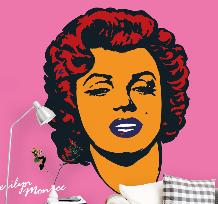 Marilyn monroe orijinal pop art duvar resmi - TenStickers