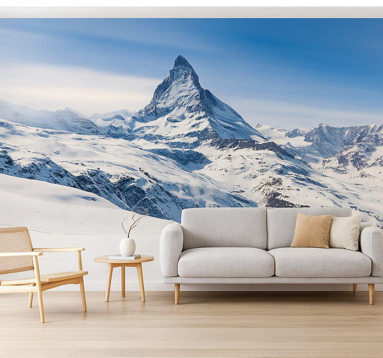 Matterhorn, İsviçre dağ duvar resim - TenStickers