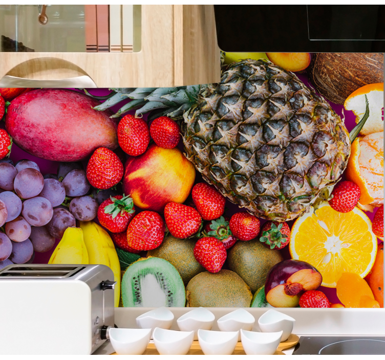 Meyve çeşitleri mutfak duvar resmi - TenStickers