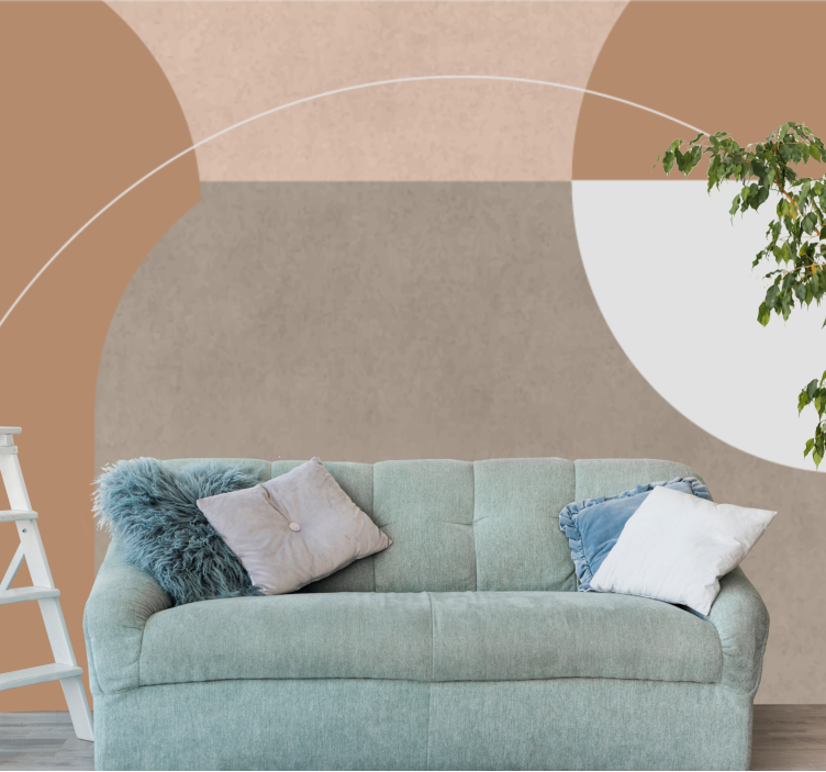 Modern duvar resim geometrik Şekil kompozisyonu - TenStickers