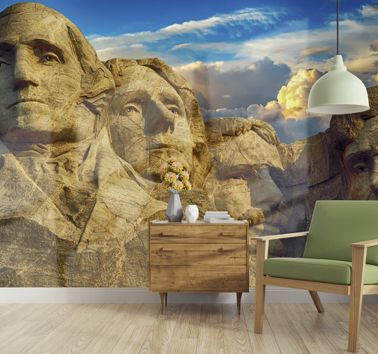 Mount rushmore anıtları şehir ve ülke duvar resmi - TenStickers