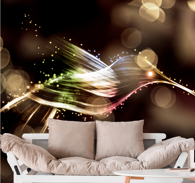 Neon renkli sinek kuşu duvar resmi - TenStickers