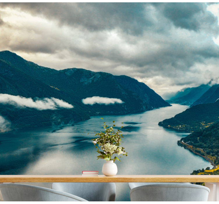 Norveç manzara su doğa duvar resmi - TenStickers
