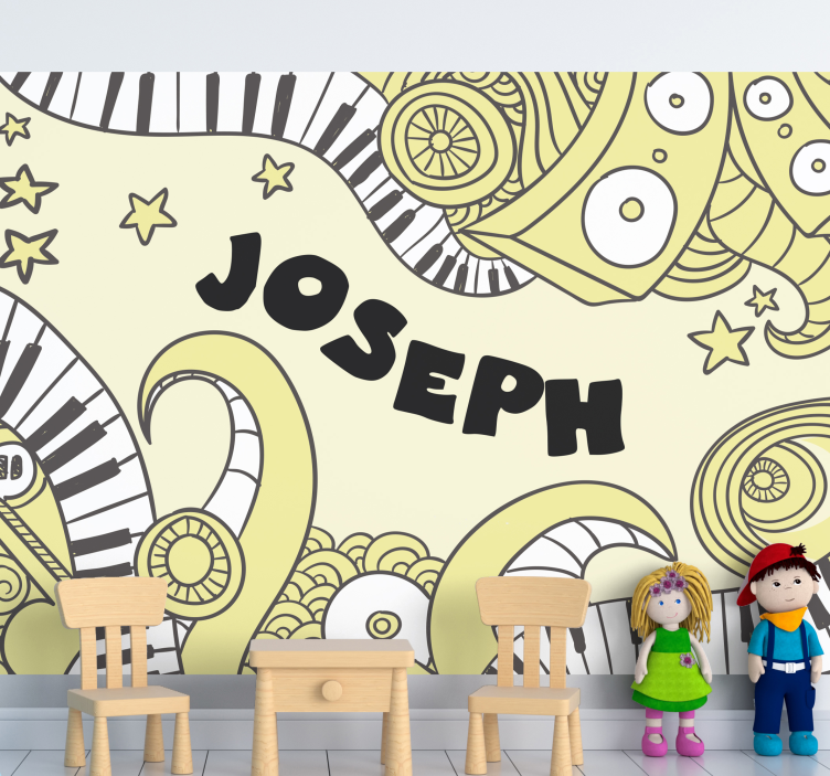 özel grafiti müzik kentsel sanat duvar resmi - TenStickers