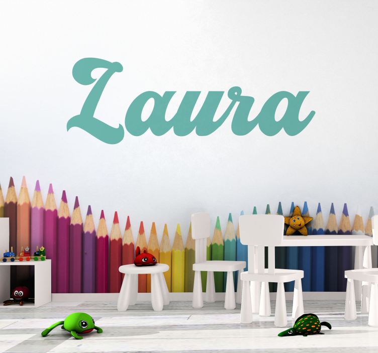 özelleştirilebilir renkli kalemler özel duvar resmi - TenStickers