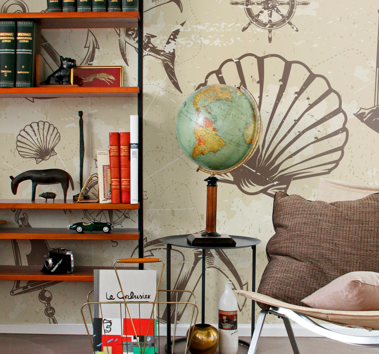 Şehir ve ülke duvar resmi - kıyı deniz unsurları - TenStickers