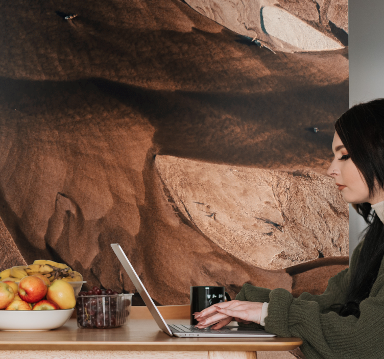 Soyut duvar resim - dokulu kum desenleri - TenStickers