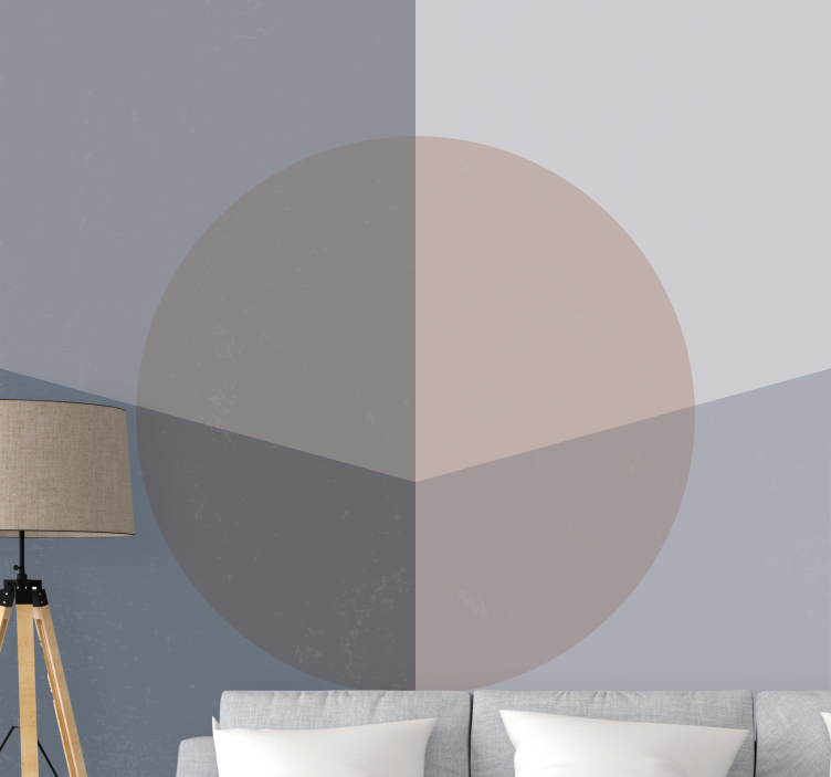 Soyut duvar resim geometrik daire deseni - TenStickers