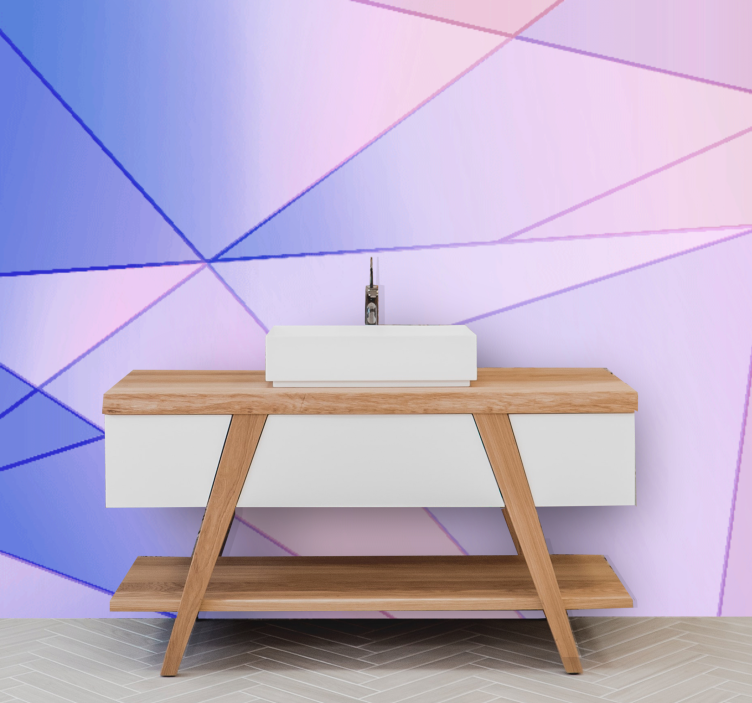 Soyut duvar resim - geometrik renk oyunları - TenStickers