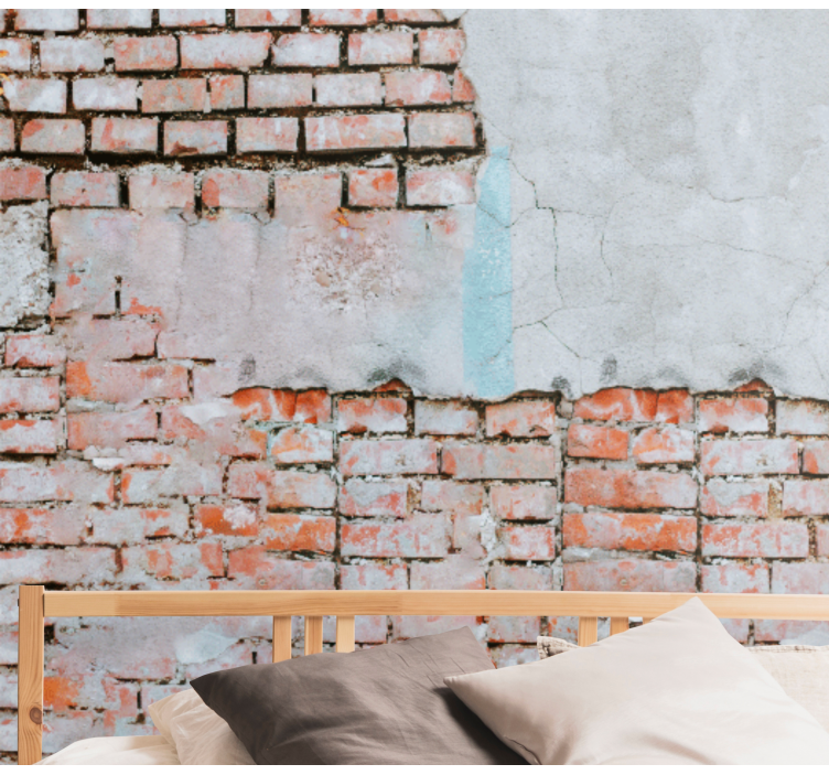 Tuğla ve beton duvar resmi - TenStickers