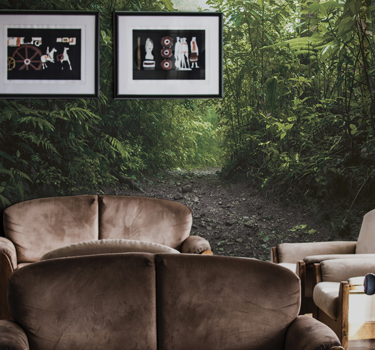 Yağmur ormanına giden yol duvar resmi - TenStickers