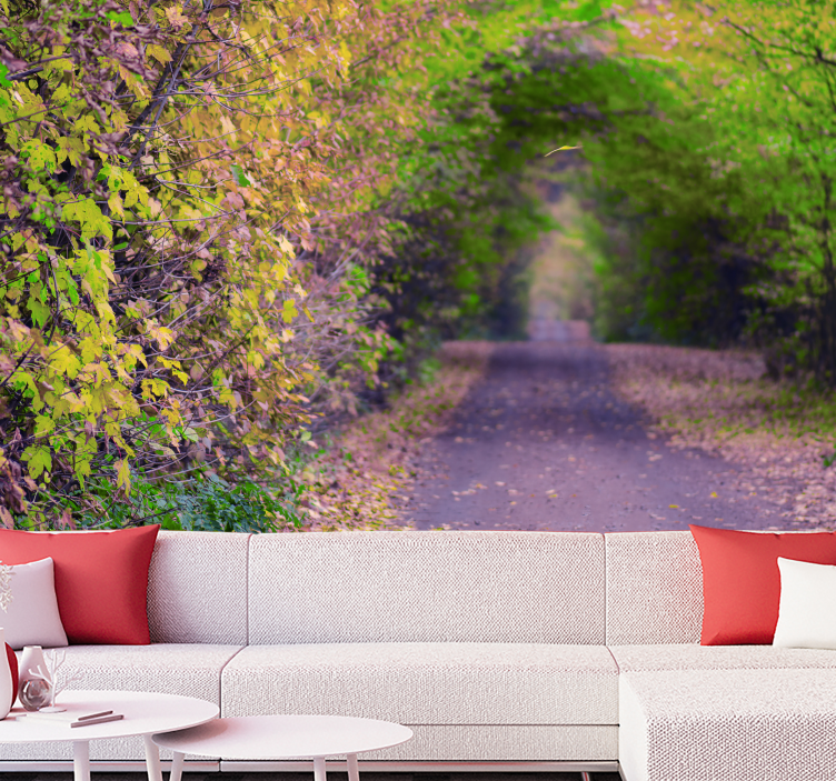 Yeşil mağarada 3d efekt 3d duvar resmi - TenStickers