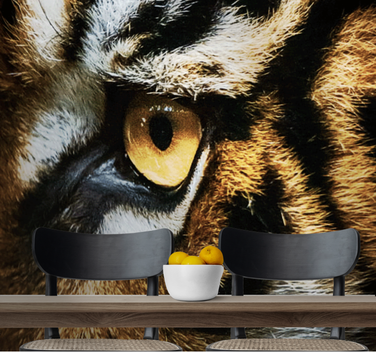 Yoğun kaplan bakışı hayvan duvar resim - TenStickers