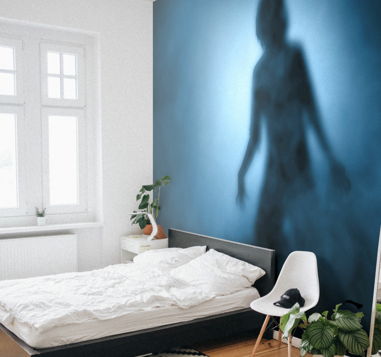 Zombi siluet duvar resmi - TenStickers