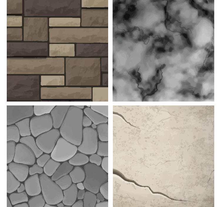 Gerçekçi dokular coaster içer - TenStickers