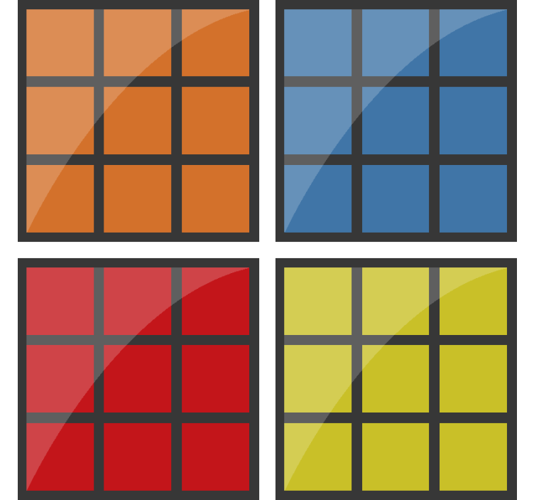 Küp oyunu inek içki bardak altlığı - TenStickers