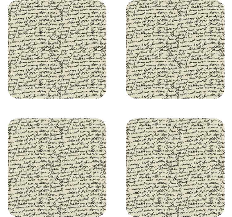 Cümle bardak altlığı Şık yazı desenleri - TenStickers