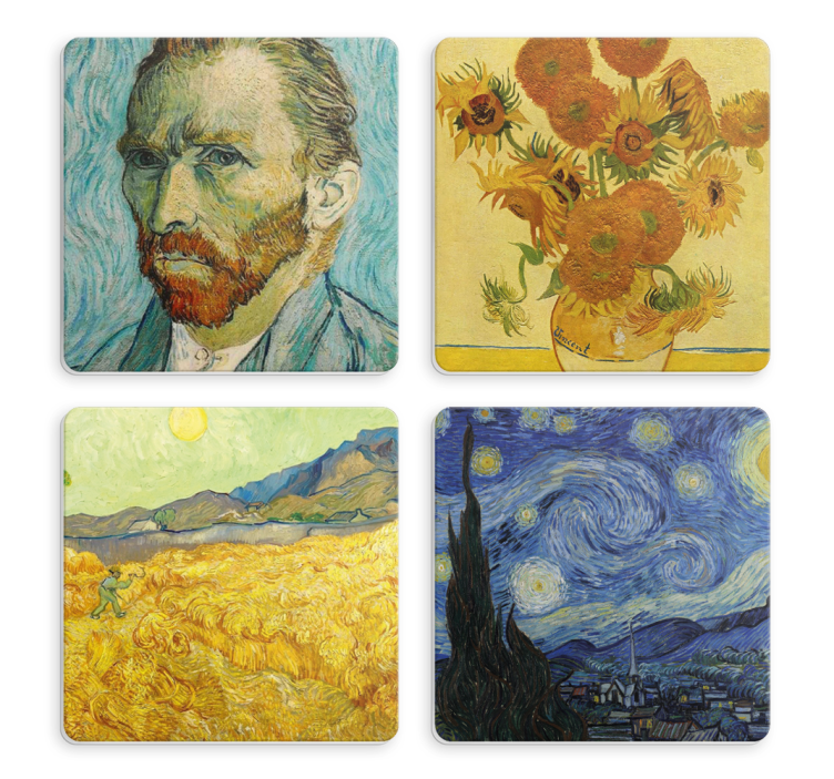Van gogh'un sanatı daha fazla bardak altlığı - TenStickers